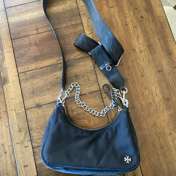 Tory Burch Handbags - Tory Burch Small Shoulder Bag in Black Nylon